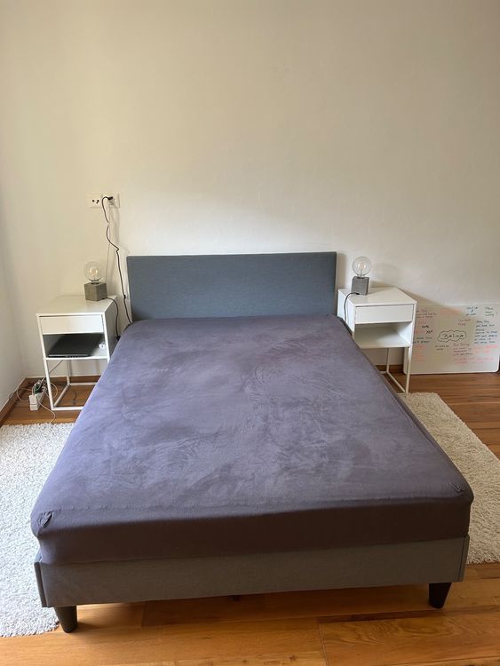 Ikea SÄBÖVIK Boxspringbett Boxbett Bett Grau 140x200cm TOP | Kaufen auf ...