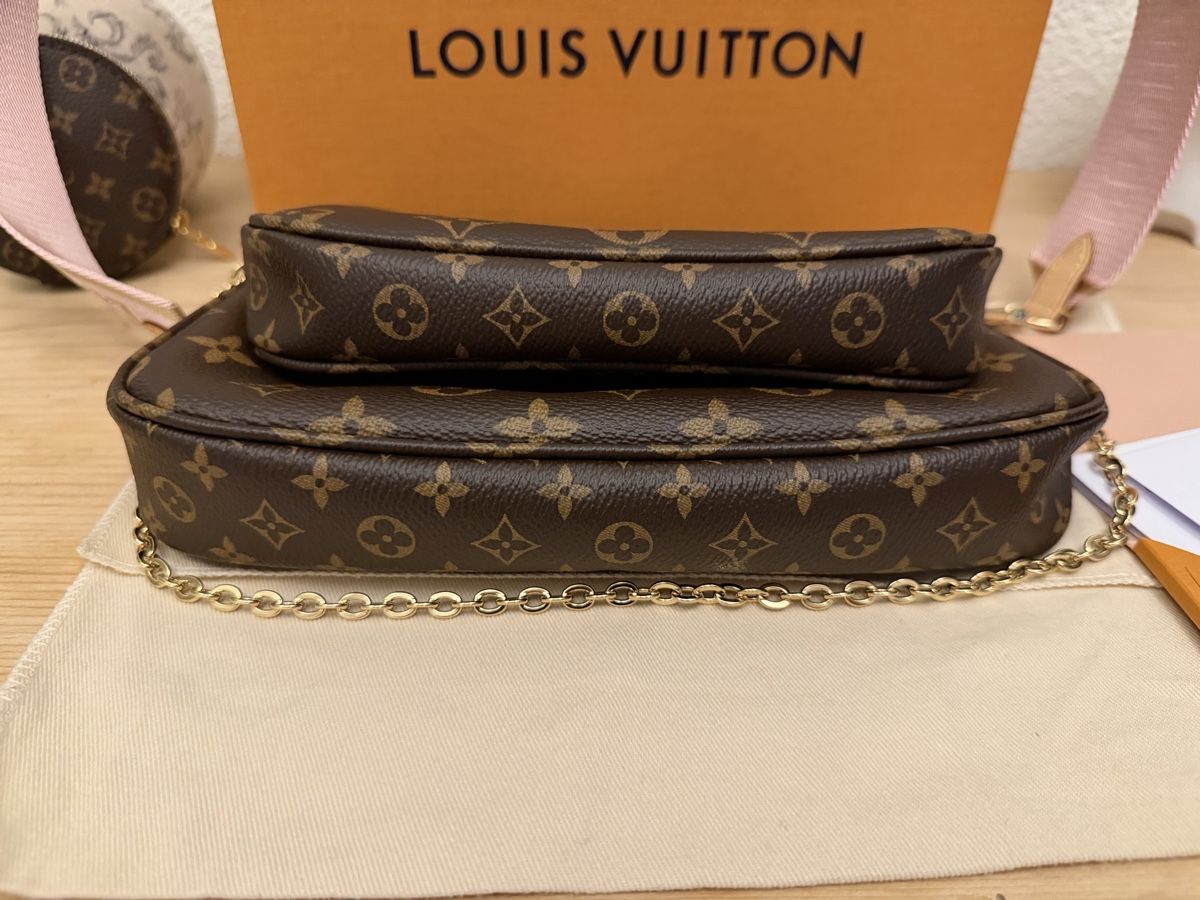 Louis Vuitton Taschen für Damen: Louis Vuitton Multi Pochette Accessoires MPA Rosa NEU – Neu (gemäss Beschreibung) aus Hirschthal von GR7000 5