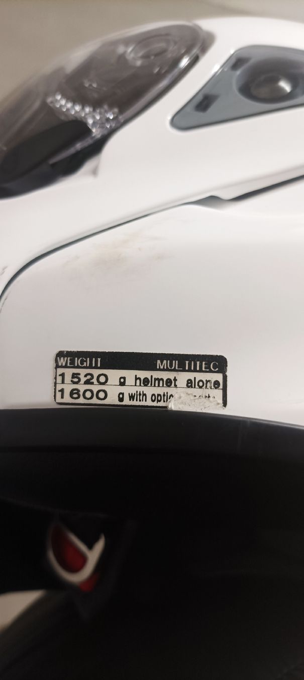 Shoei Caschi & visiere: Shoei Multitec Motorcycle Helmet - White - Great Value! – Usato da Grenchen venduto da jan_y9fp 4