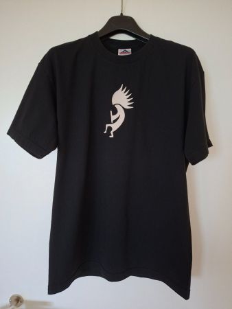 KOSHEEN  T-Shirt  "Kokopelli"   Grösse L  schwarz