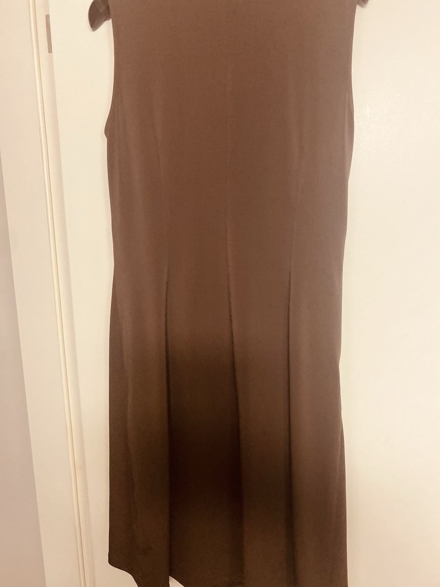 Comma Vestiti: Brown Summer Dress - Sleeveless & Elegant - Size Medium – Usato da Eggersriet venduto da VintageCouture86 1