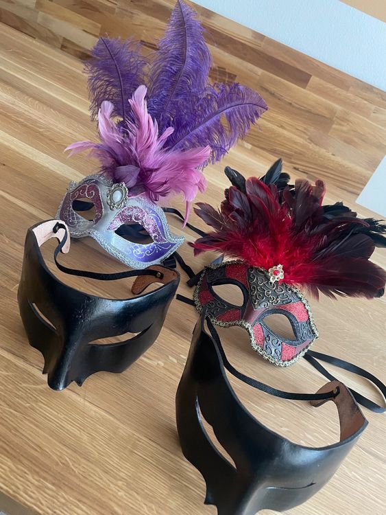 Venezianische Federmasken und Ledermasken (Gebraucht) in kaiseraugst ...