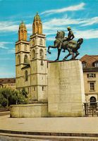 Zürich, Grossmünster, Luftpost
