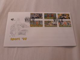 Rare! Enveloppe Premier Jour Sport '92 Pretoria, football
