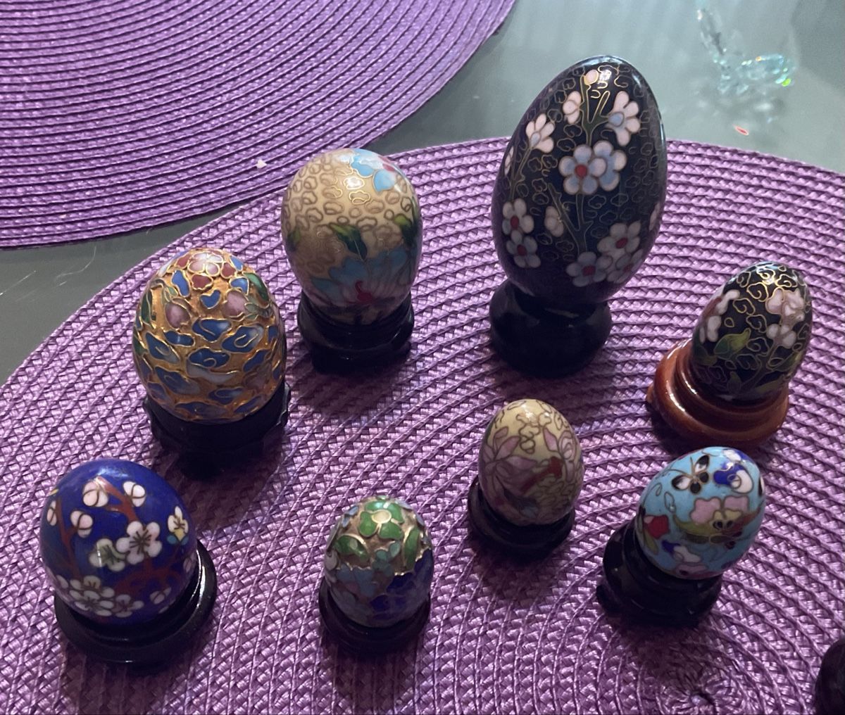 Tutte le decorazioni: 13 SAMMLER EIER, VERSCH. MATERIALIEN UND GRÖSSEN – Nuovo (secondo la descrizione) da Adlikon b.Regensdorf venduto da Crystaldragon09 5