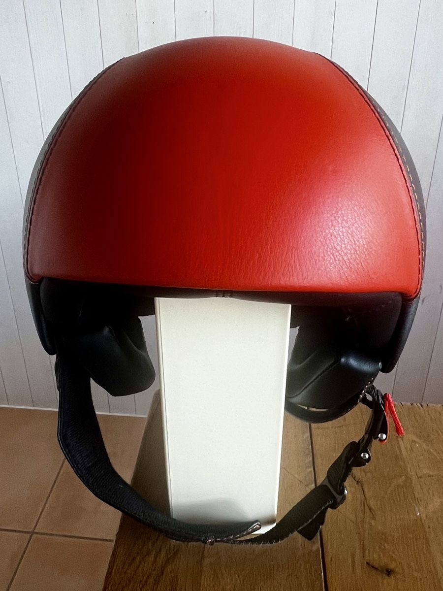 Helme & Visiere: Caberg Leder Jethelm Rot Schwarz Grösse XL 61 – Neu (gemäss Beschreibung) aus Hildisrieden von Chool 1