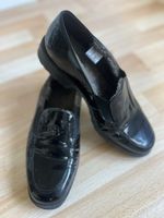 Brunate Winter Slipper Lackleder Schwarz, Grösse 39, warm!