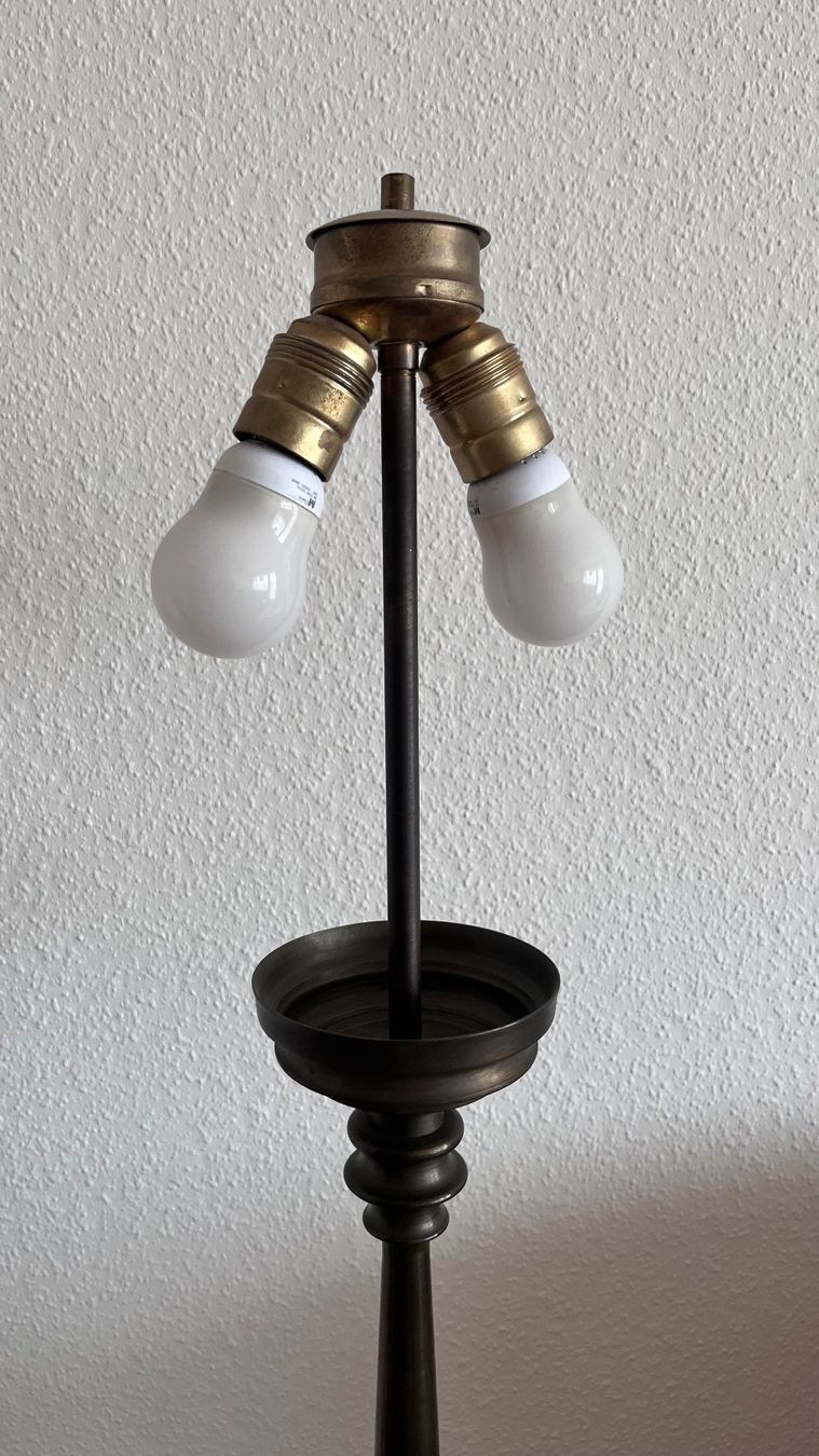 Lampade: Stehlampe barock, Bronzeguss – Usato da Birsfelden venduto da thomey58 2
