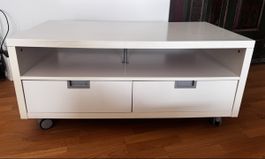 IKEA TV-Möbel weiss auf Rollen