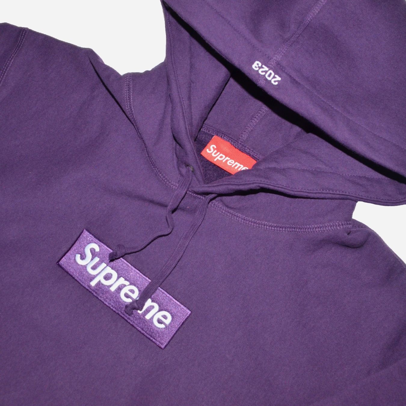 Maglioni & Felpe: Supreme Box Logo Hoodie FW23 – Nuovo e nell'imballaggio originale da Bäretswil venduto da swiss.thrift.shop