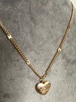 Halskette mit Herz Anhänger Goldfarben