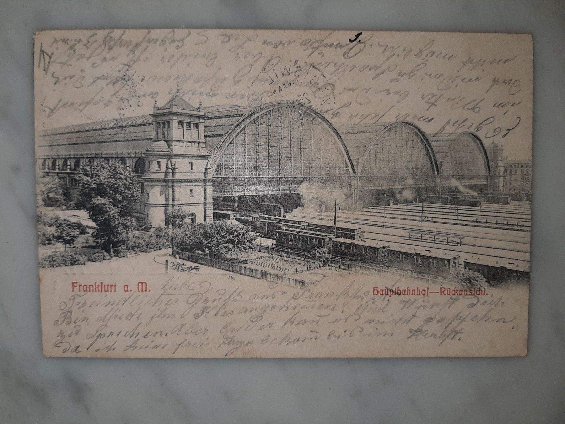 Cartoline postali: Frankfurt a. Main 1903 – Usato da Rotkreuz venduto da nigal