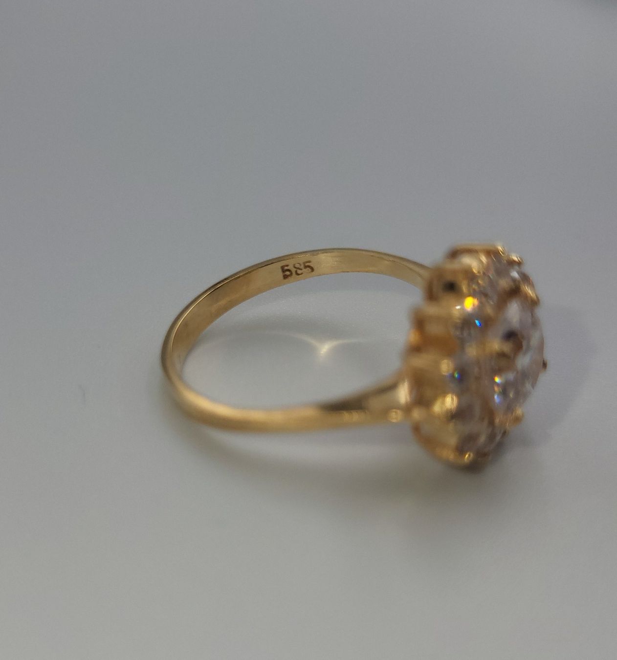 Anelli: Gold 585 Ring Mit Steine – Usato da Wald ZH venduto da Dasilver 4