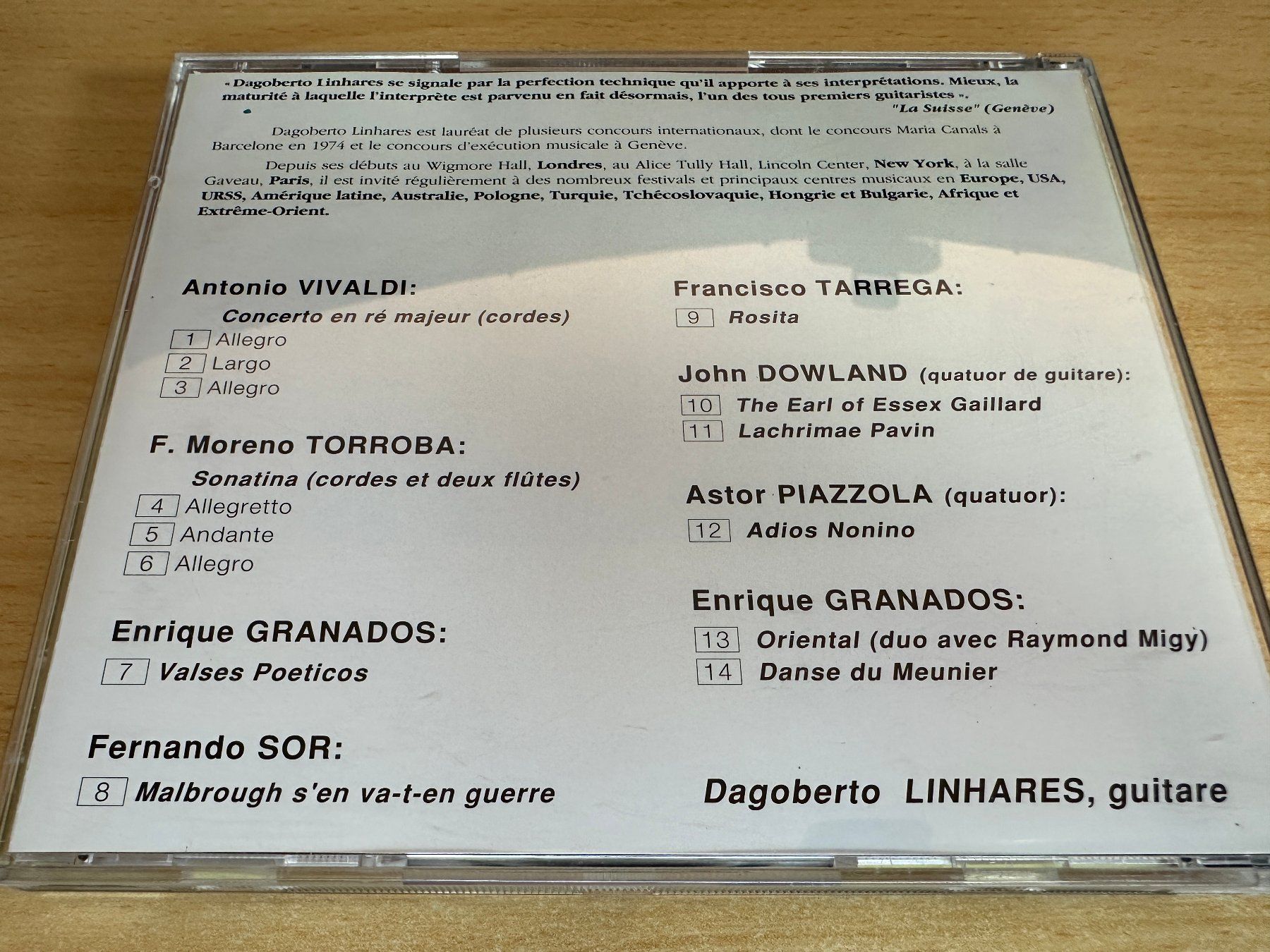 CD: Dagoberto Linhares, guitare – Usato da Rikon im Tösstal venduto da Alpenmutz 1