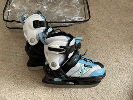 Eislaufschuhe Hy Skate ,Junior, blau weiss, 28-31