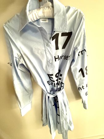 Burberry belted shirt dress XS
