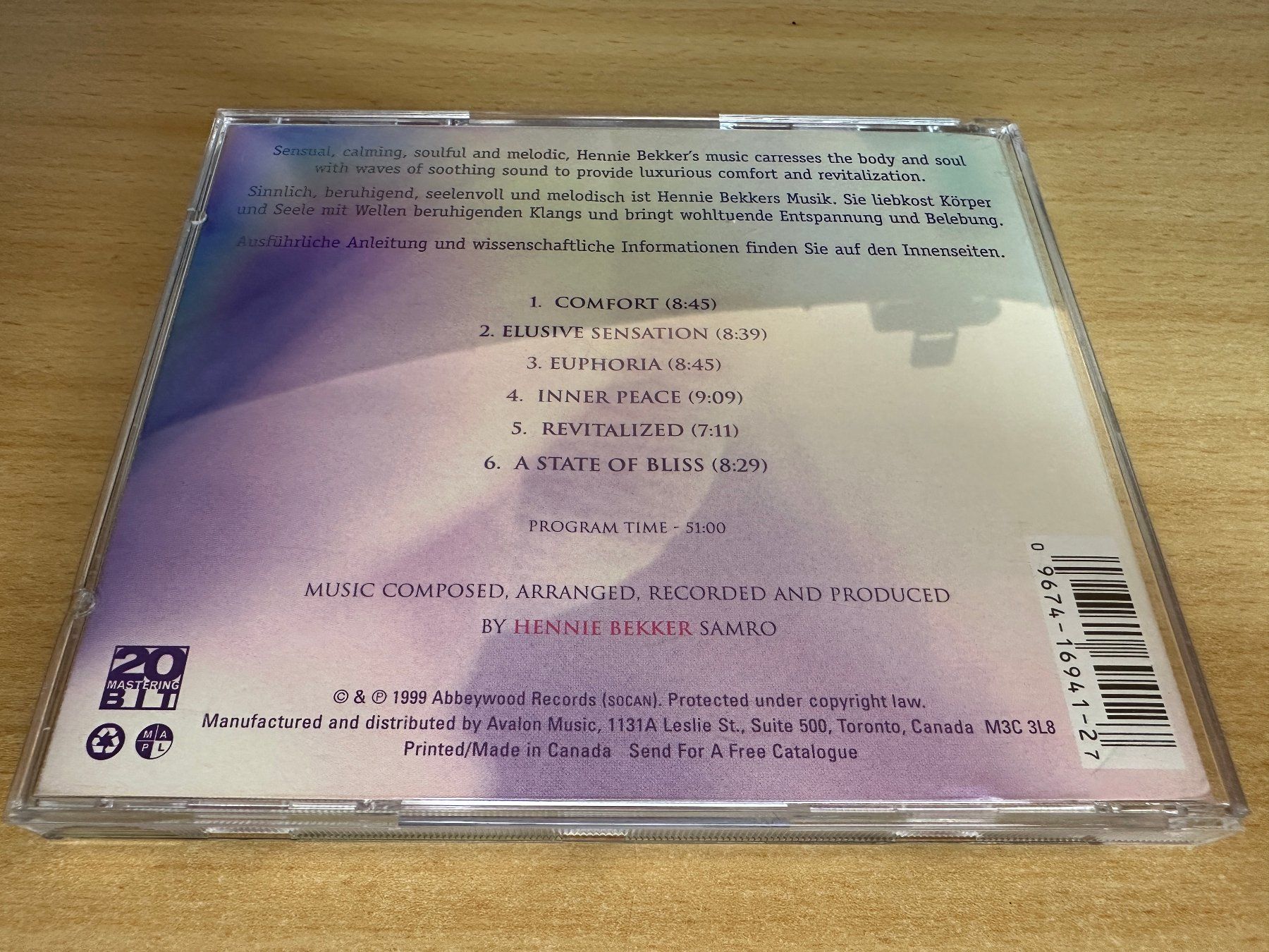 CD: V1 Hennie Bekker – Spa – Usato da Rikon im Tösstal venduto da Alpenmutz 1