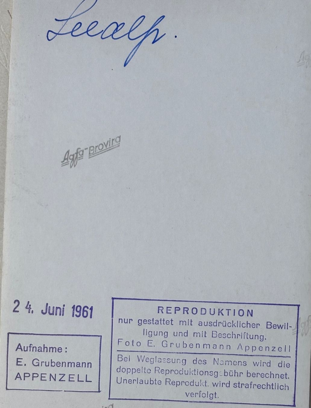 Cartoline postali: Foto E. Grubenmann, Appenzell,, Seealpsee – Usato da Frauenfeld venduto da Merk52 1