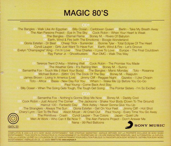 CD: Diverse: Magic 80'S: Compilation - 3CD Tin Box – Nuovo e nell'imballaggio originale da Steinhausen venduto da Vilivinili 1