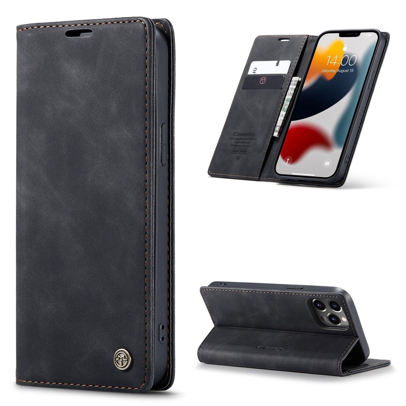 Cover & Protezioni schermo: iPhone 12 Pro Max -étui à rabat support à rabat portefeuille – Nuovo e nell'imballaggio originale da Morges venduto da DigiAC