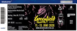 Greenfield Festival 2026 Camping Tickets zu verkaufen (3x)