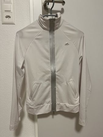 Adidas Trainerjacke Climalite weiss 38 neu