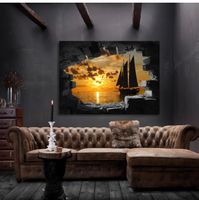 + Wandbilder Ansicht Landschaft Leinwand Bilder 40x30