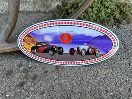 Bugatti Club Suisse Blechschild Oldtimer