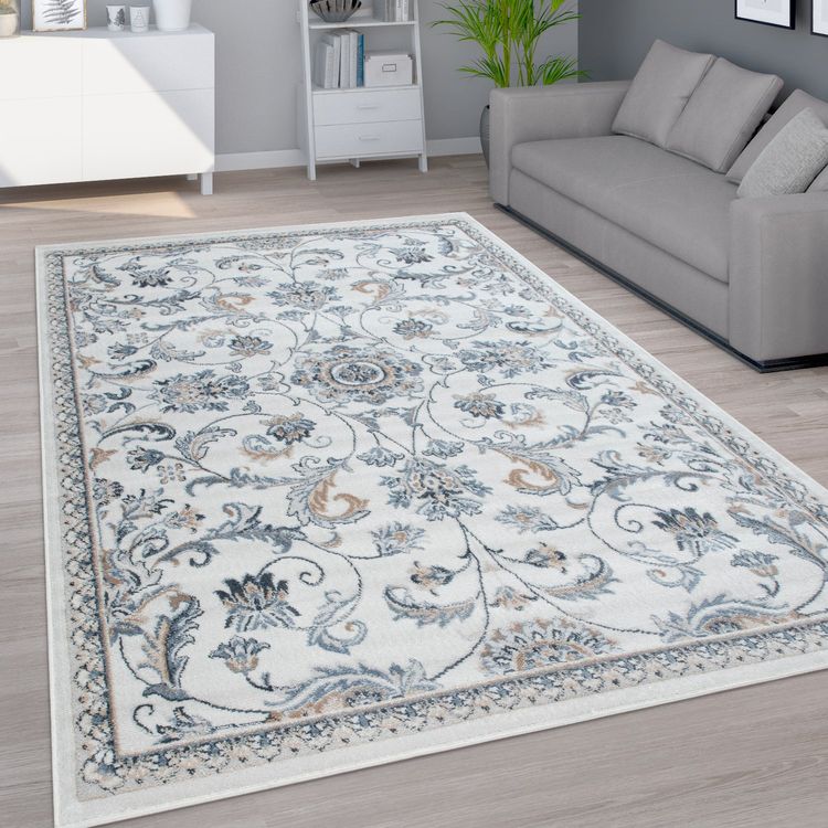 Safavieh Madison Teppich – Bohemian-Vintage Design, Marineblau/blaugrün, 4‘ Square, Fleckenabweisend & Haustierfreundlich
