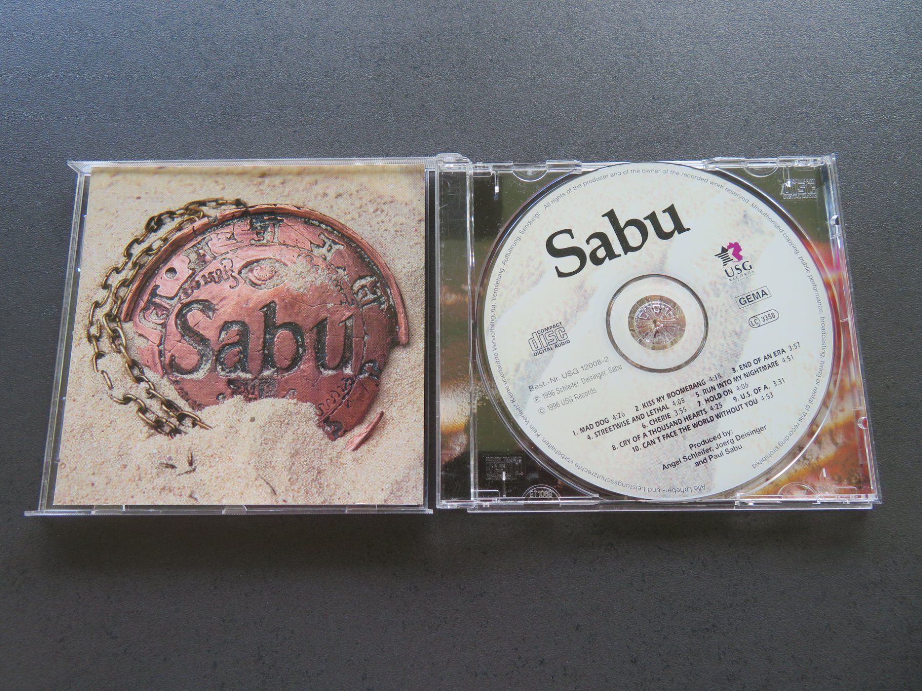 CD: SABU Same 1996 HARD ROCK Metal CD – Usato da Niederbipp venduto da Onyx32