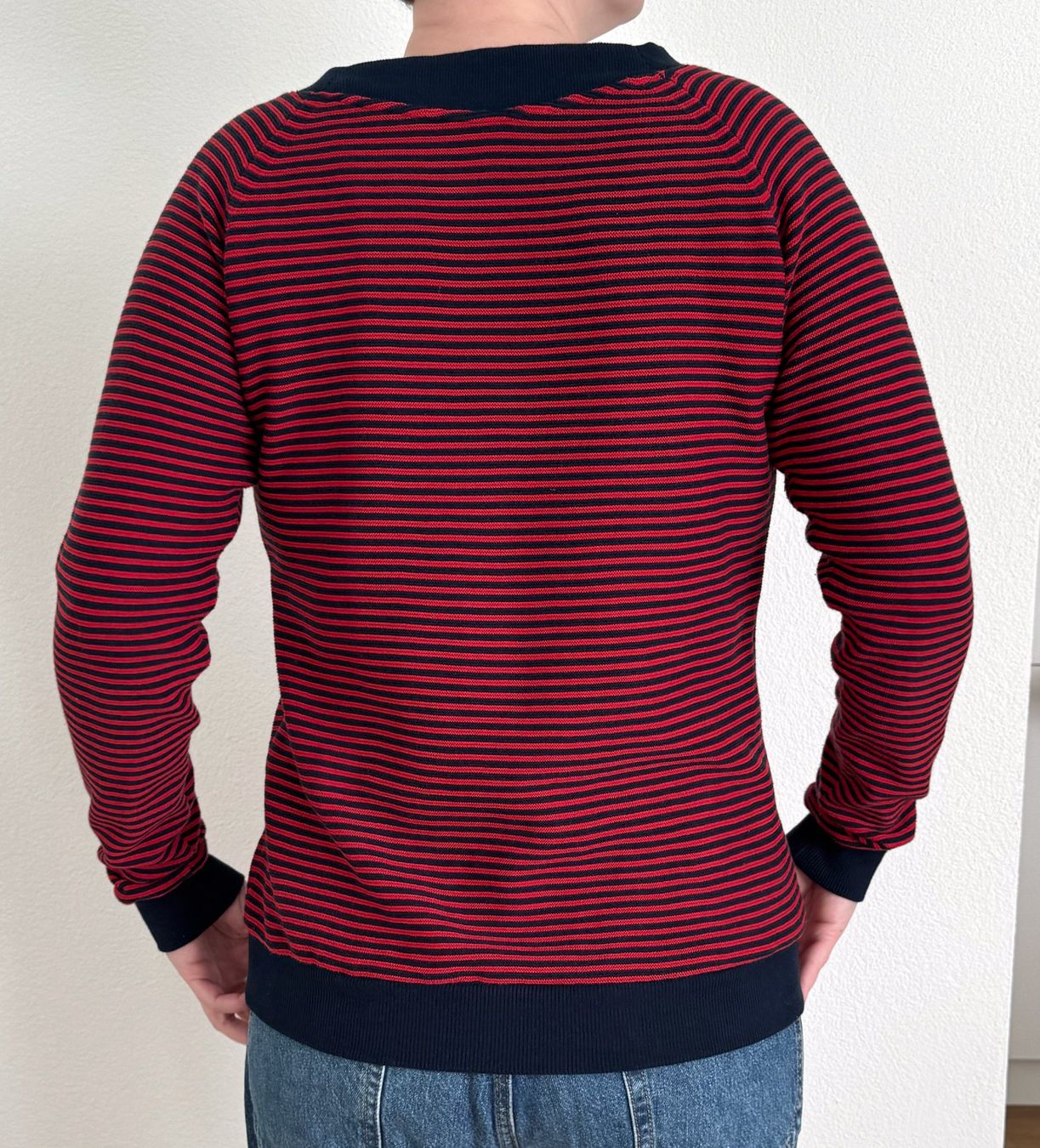Maglioni & Felpe: Baumwoll Strickpullover rot blau, M, komplett erneuert – Nuovo (secondo la descrizione) da Luzern venduto da good.dog 3