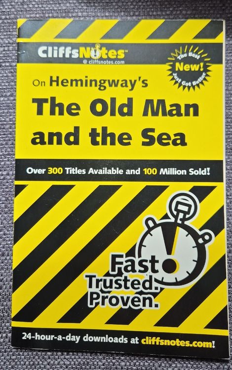 CliffsNotes: The Old Man and the Sea – Hemingway Analyse (Gebraucht) in ...