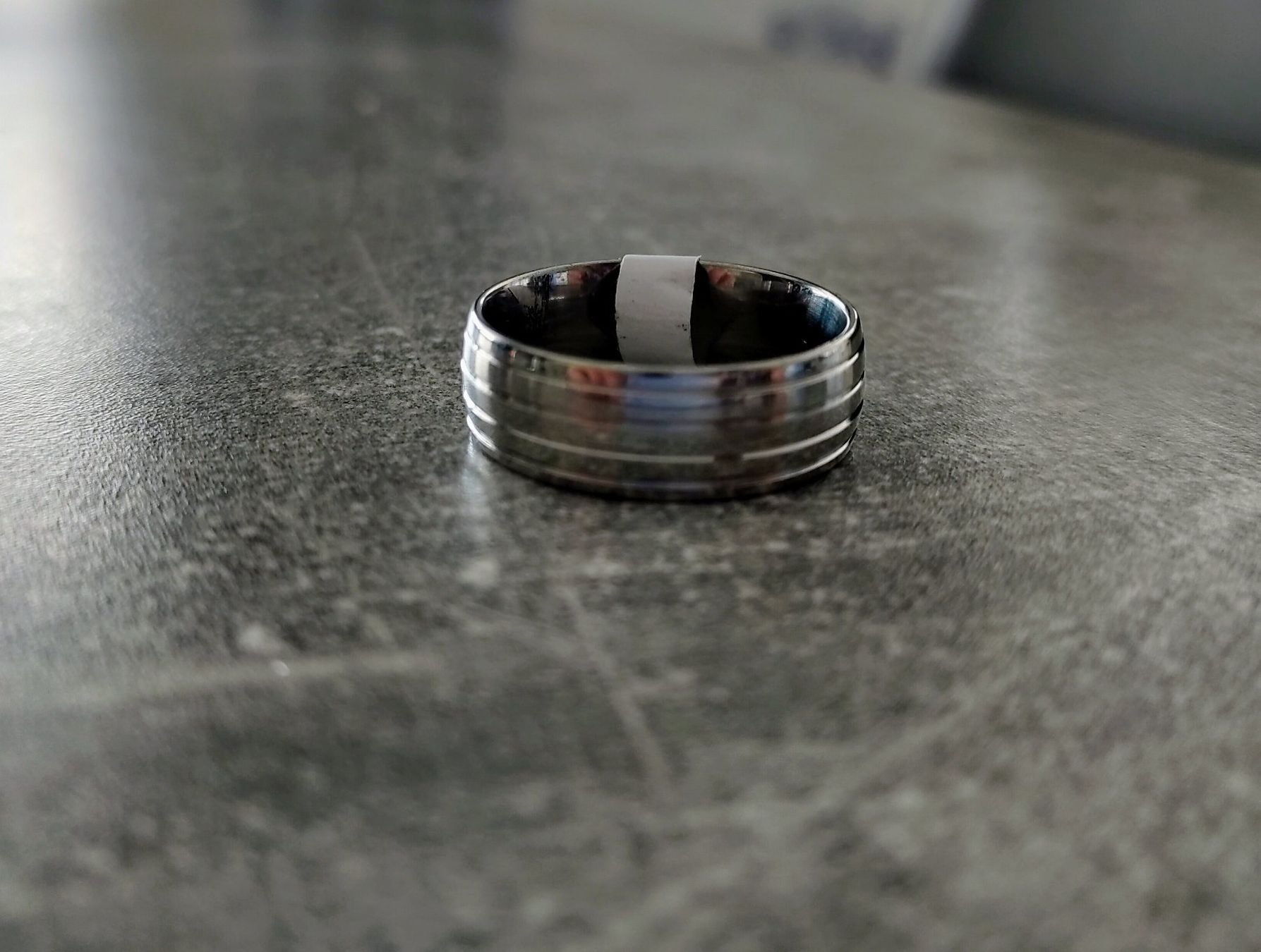 Anelli: Ring Edelstahl silber (61) – Nuovo e nell'imballaggio originale da Langenbruck venduto da Gumsi 1