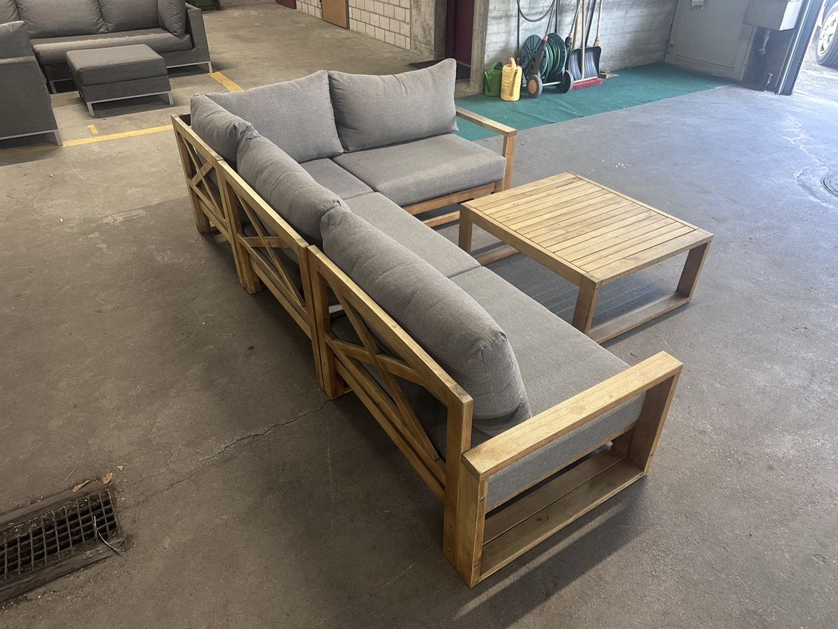 Divani: Gartenlounge Holz 5-tlg MICASA – Usato da Steinach venduto da EvAy_Trade_2023 4