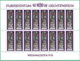 Kleinbogen   Weihnachten  1978      postfrisch