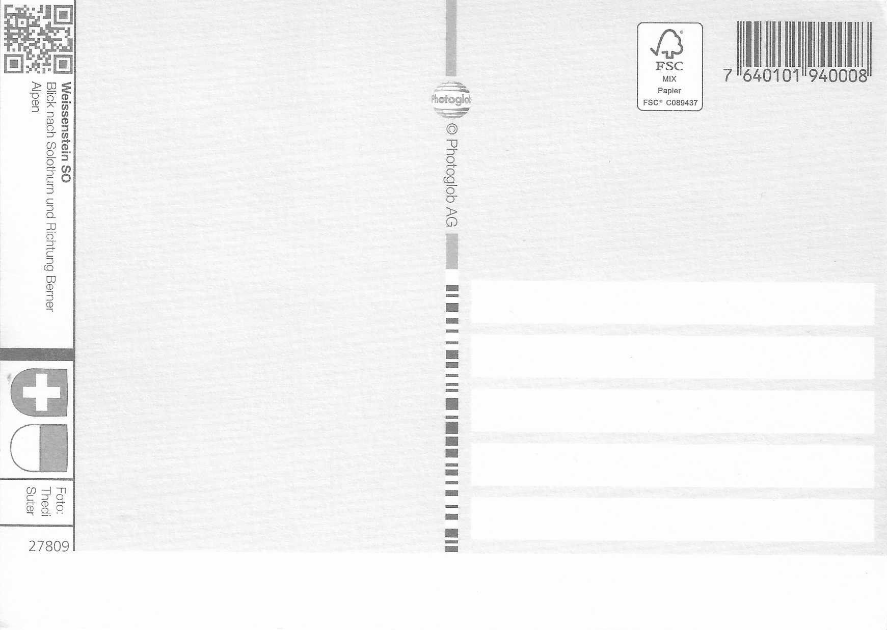 Cartoline postali: Weissenstein SO – Nuovo (secondo la descrizione) da Rothrist venduto da Stranglehold 1