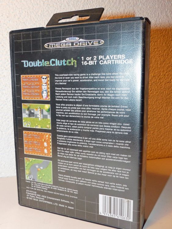 Rausverkauf - Sega Mega Drive Double Clutch 1993 Rennspiel (Gebraucht ...