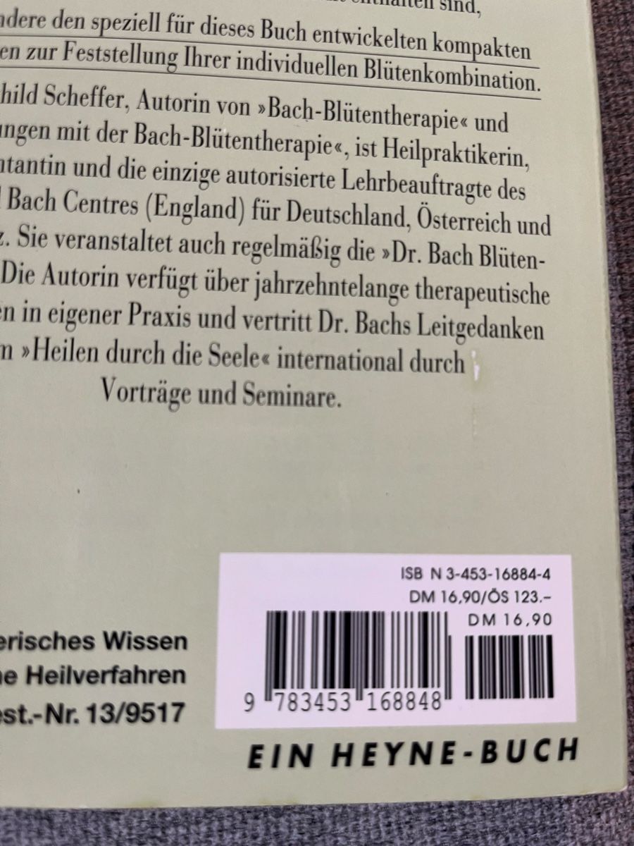 Bücher: Bach-Blütentherapie Buch,Top Zustand – Neu (gemäss Beschreibung) aus Grellingen von nadu17 1