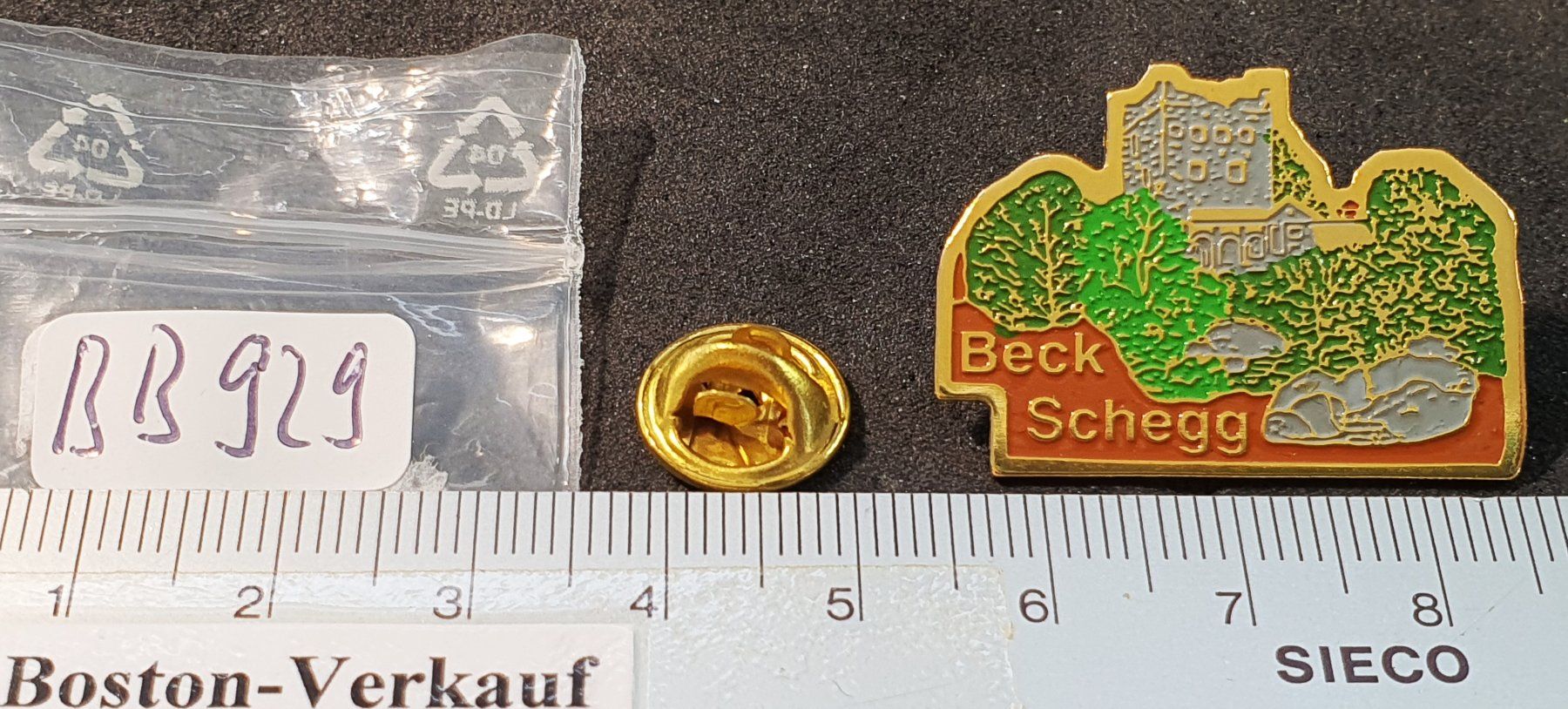 Placchette & Badge: BB929 - Pin Schloss Ruine Beck Schegg – Usato da Reinach BL venduto da Boston-Verkauf 1