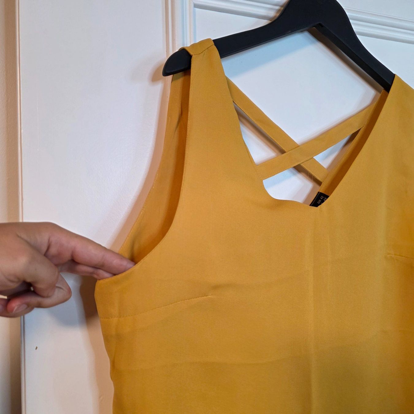 Blusen: Ockerfarbene Bluse mit Rückendetail Janina – Gebraucht aus Wald ZH von CapLux 7
