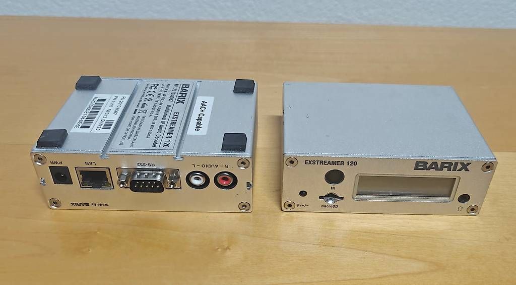 Convertitori: BARIX Exstreamer 120 IP Audio Decoder (IP -> Verstärker) – Usato da Meilen venduto da Salamibaum 1