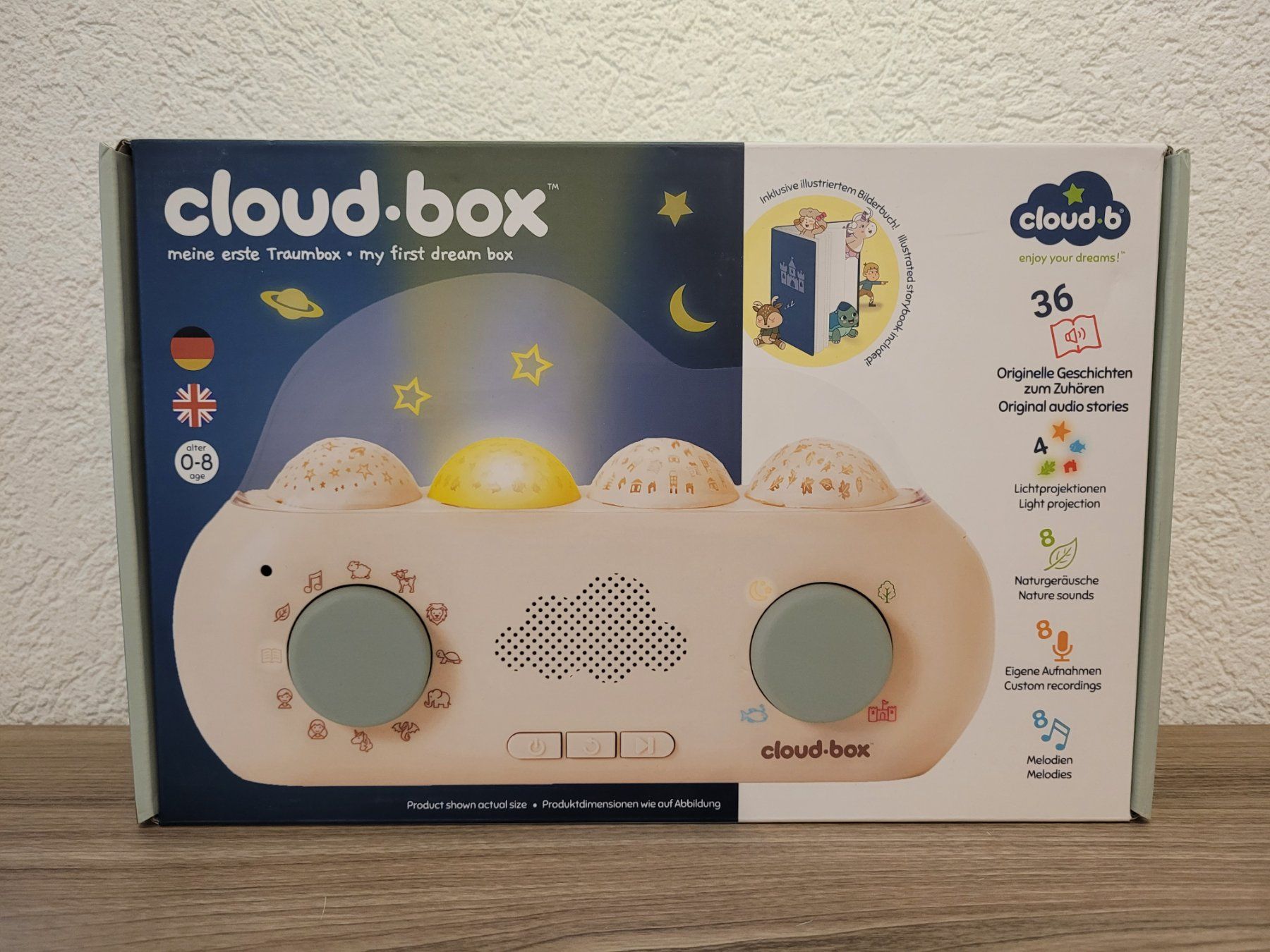 Carillon: Veilleuse musicale Cloud-box, neuve, histoires DE/ENG – Nuovo e nell'imballaggio originale da Yverdon-les-Bains venduto da lalolo64