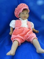 Künstler-Puppe 40cm, D'ANTON JOS SPAIN. Pink Kleid