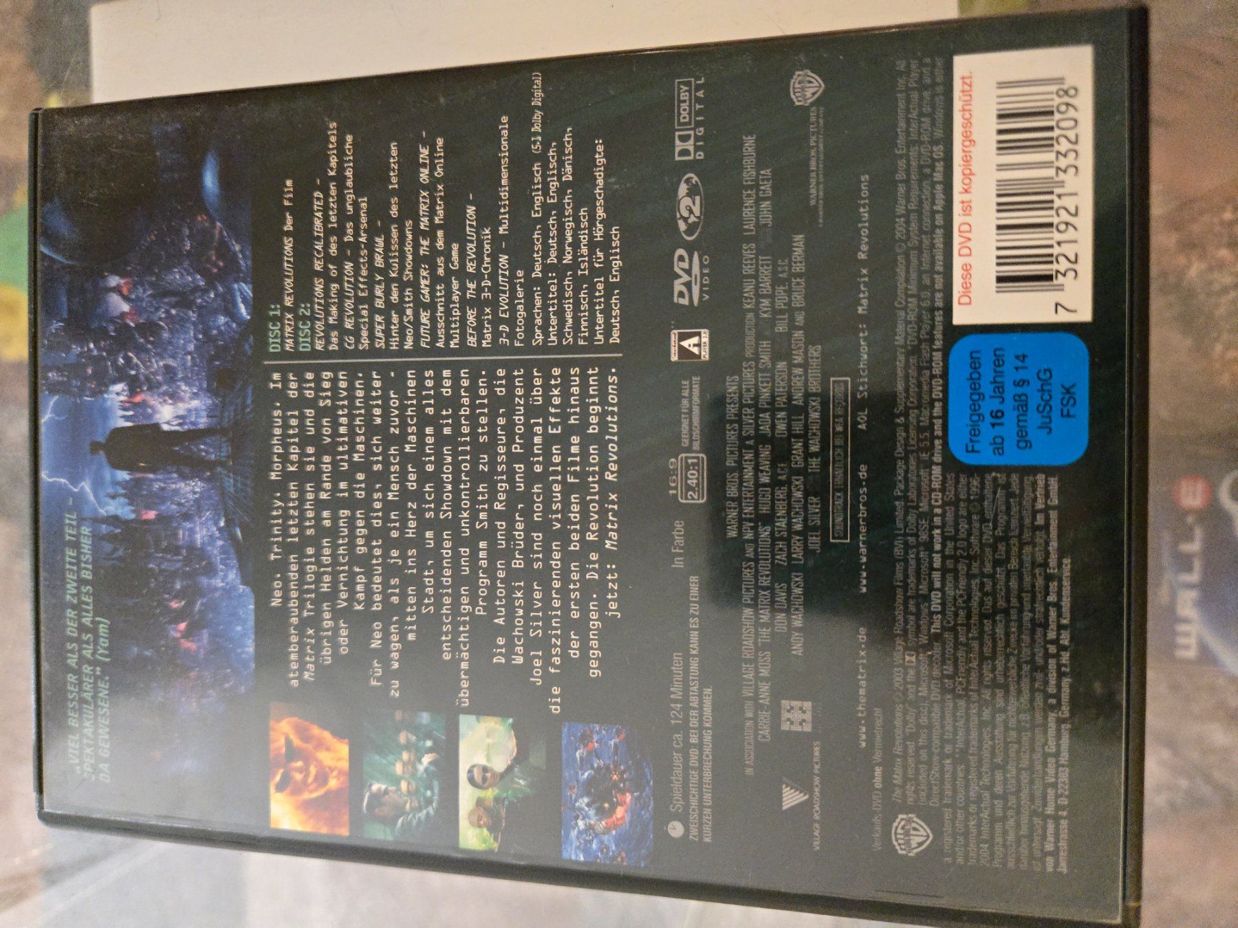 Alle DVDs: Matrix Revolutions DVD – Gebraucht aus Bussigny von Kfdlt 1