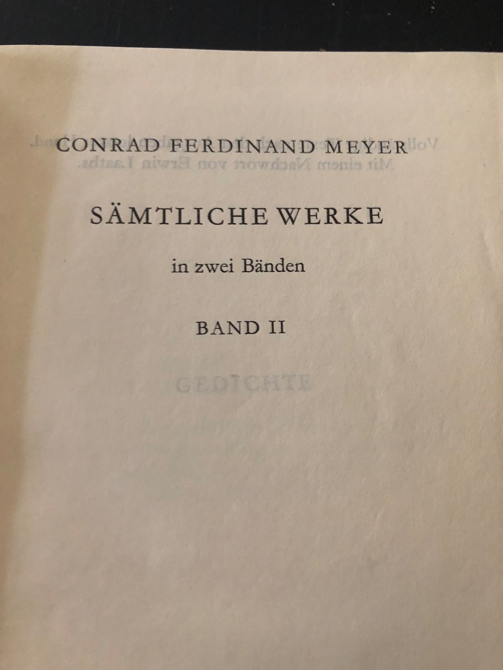 Libri: Sämtliche Werke von C.F. Meyer in 2 Bänden – Usato da Winterthur venduto da mailer57 3