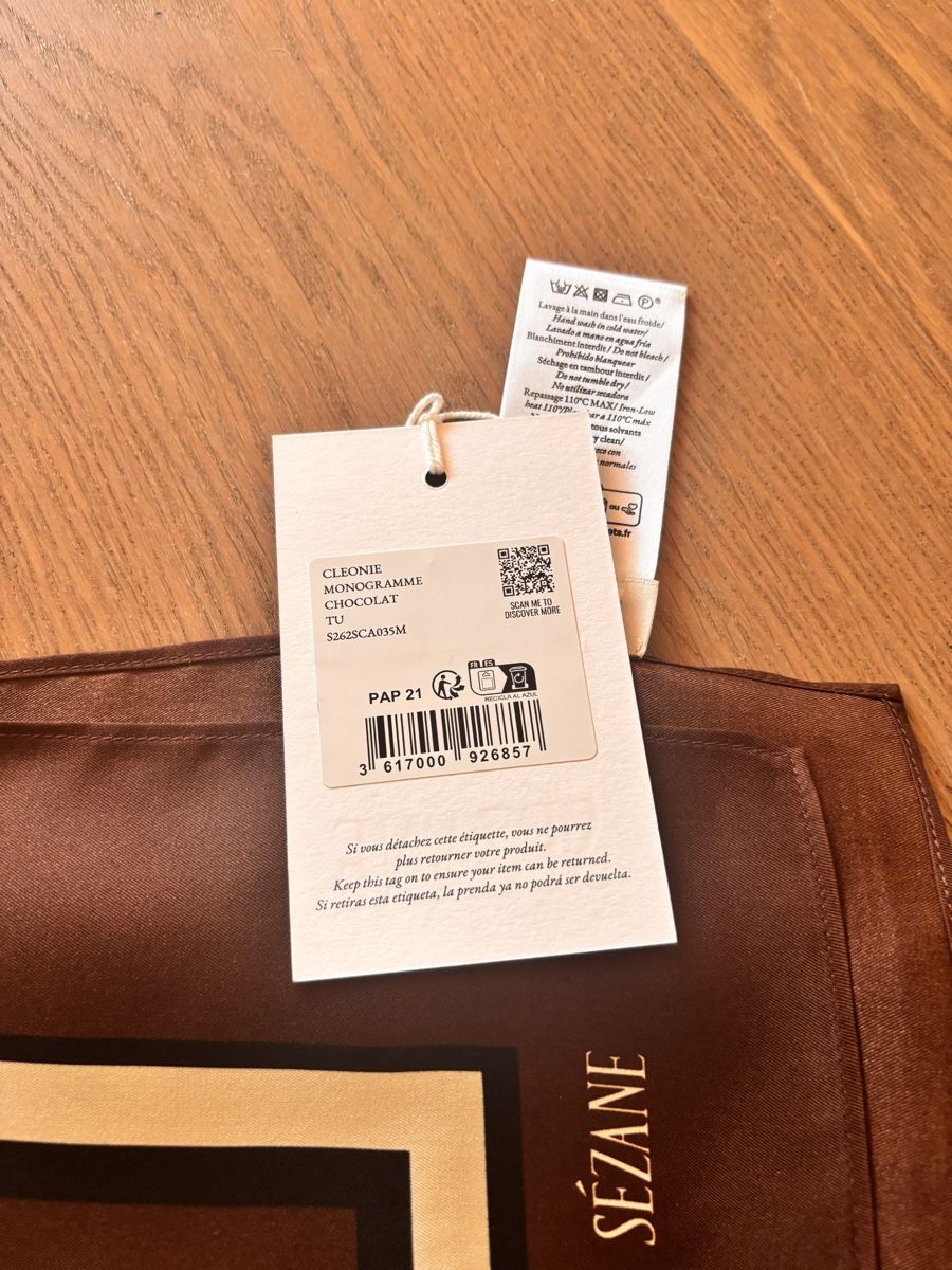 Sezane Foulard & Sciarpe: Sézane Scarf Cleonie – Nuovo e nell'imballaggio originale da Constantine venduto da boukledor 4