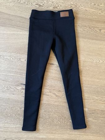 Warme Winter Leggings, gefüttert, Grösse XL, Schwarz.