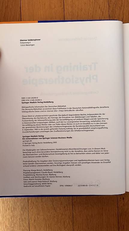 Libri: Seidenspinner - Training in der Physiotherapie – Usato da Zürich venduto da Octane68 1