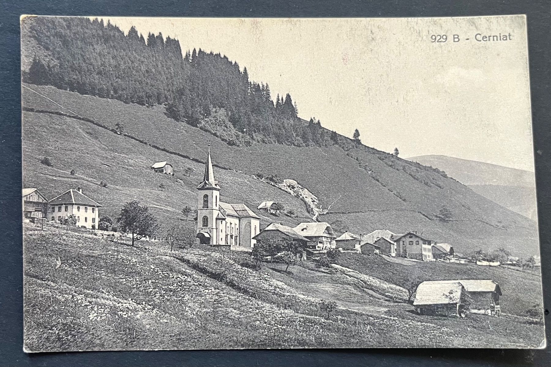 Cartoline postali: Cerniat , Ansicht /1928 – Usato da Ostermundigen venduto da DaxKarten-75