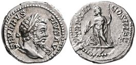 SEPTIMIUS SEVERUS AR Denarius (205 AD). Nice !